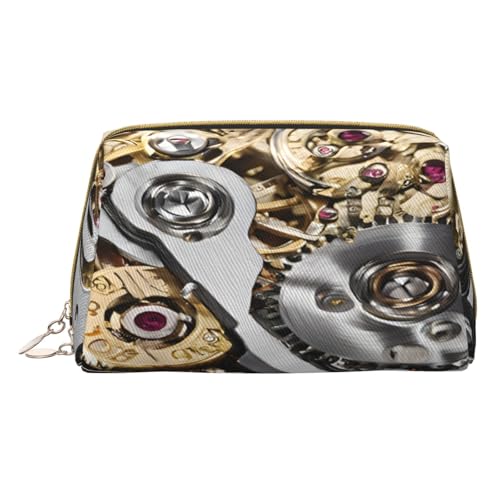 Make-up-Tasche aus PU-Leder mit Reißverschlussfach, kompakter Organizer für Reisen/Geldbörse, weiß, Einheitsgröße von JAYWIS