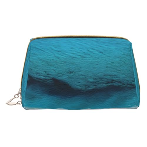 Make-up-Tasche aus PU-Leder mit Reißverschlussfach, kompakter Organizer für Reisen/Geldbörse, weiß, Einheitsgröße von JAYWIS