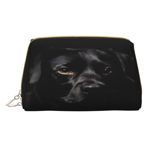 Make-up-Tasche aus PU-Leder mit Reißverschlussfach, kompakter Organizer für Reisen/Geldbörse, weiß, Einheitsgröße von JAYWIS