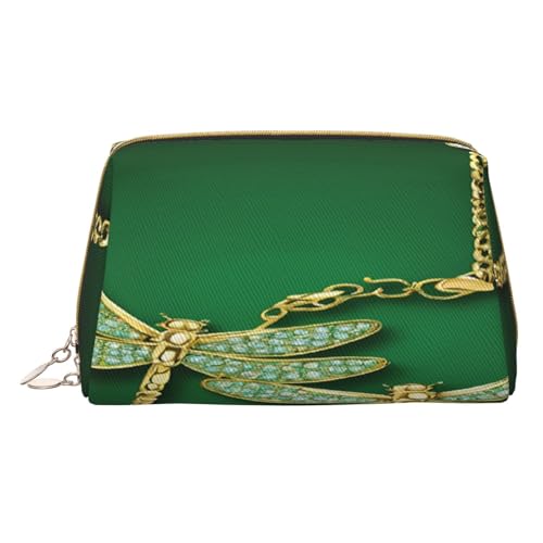 Make-up-Tasche aus PU-Leder mit Reißverschlussfach, kompakter Organizer für Reisen/Geldbörse, weiß, Einheitsgröße von JAYWIS