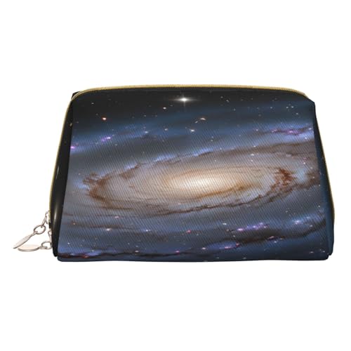 Make-up-Tasche aus PU-Leder mit Reißverschlussfach, kompakter Organizer für Reisen/Geldbörse, weiß, Einheitsgröße von JAYWIS