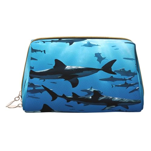 Make-up-Tasche aus PU-Leder mit Reißverschlussfach, kompakter Organizer für Reisen/Geldbörse, weiß, Einheitsgröße von JAYWIS