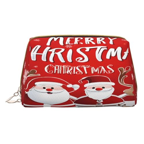 Make-up-Tasche aus PU-Leder mit Reißverschlussfach, kompakter Organizer für Reisen/Geldbörse, weiß, Einheitsgröße von JAYWIS