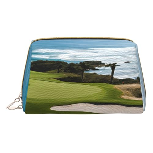 Make-up-Tasche aus PU-Leder mit Reißverschlussfach, kompakter Organizer für Reisen / Geldbörse, weiß, Einheitsgröße von JAYWIS