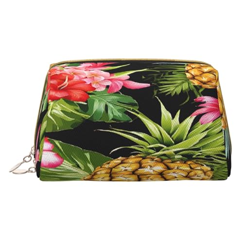 Make-up-Tasche aus PU-Leder mit Reißverschlussfach, kompakter Organizer für Reisen / Geldbörse, weiß, Einheitsgröße von JAYWIS