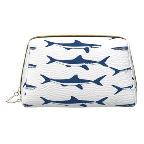 Make-up-Tasche aus PU-Leder mit Reißverschlussfach, kompakter Organizer für Reisen und Geldbörse, weiß, Einheitsgröße von JAYWIS