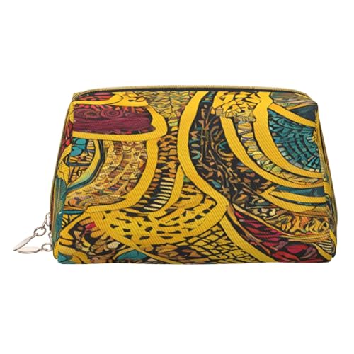 Make-up-Tasche aus PU-Leder mit Reißverschlussfach, kompakter Organizer für Reisen und Geldbörsen, weiß, Einheitsgröße von JAYWIS