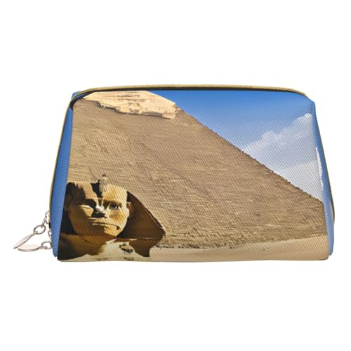 Make-up-Tasche aus PU-Leder mit Reißverschlussfach, kompakter Organizer für Reisen und Geldbörsen, weiß, Einheitsgröße von JAYWIS