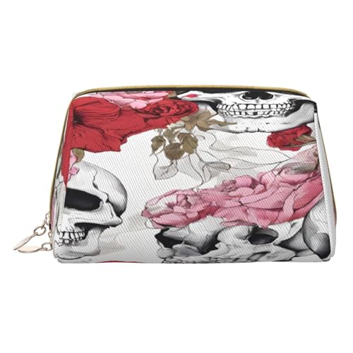 Make-up-Tasche aus PU-Leder mit Reißverschlusstasche, kompakter Organizer für Reisen/Geldbörse, weiß, Einheitsgröße Make-up-Tasche aus PU-Leder mit Reißverschlusstasche, kompakter Organizer für Reisen/Geldbörse, weiß, Einheitsgröße von JAYWIS