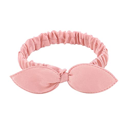 1 Packung Frauen Haargummis Baumwolle Schleife Bandana Knoten Stirnbänder Modeaccessoires,Pink von JAZIEL