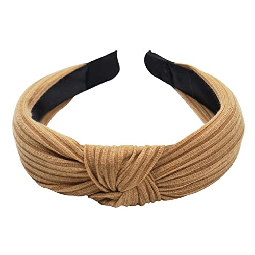 1 Stück breit geknotete Stirnbänder für Frauen Top Knoten Stirnband Blumenkreuz Knoten Haarband Mode Haarschmuck für Frauen, 3, Einheitsgröße von JAZIEL