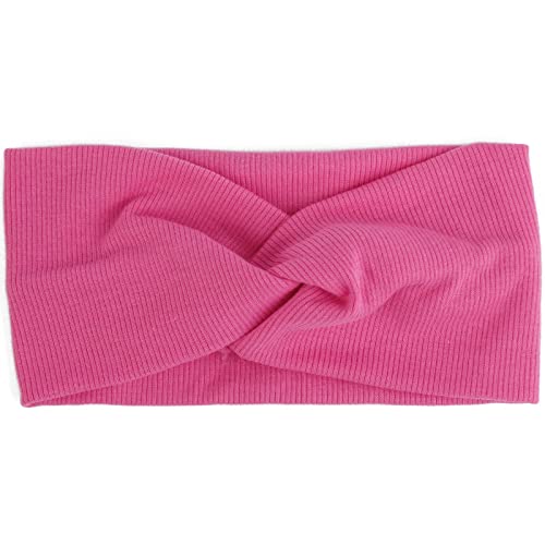 Frauen Einfarbig Breites Stirnband Turban Gerippt Gestrickte Baumwolle Haarband Mädchen Dame Flache Elastische Sport Haarbänder Zubehör,13,Einheitsgröße von JAZIEL