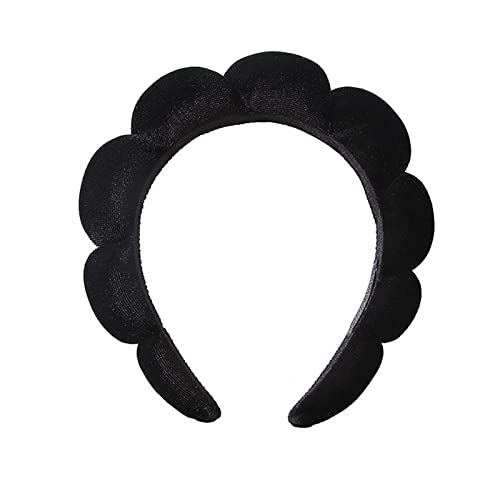 Modisches Schwamm-Stirnband für Frauen Mädchen, geschwollenes Haarband, Make-up-Blase, Retro-Frottee-Stirnbänder, Haarschmuck, Kopfbedeckung, 1, Einheitsgröße von JAZIEL