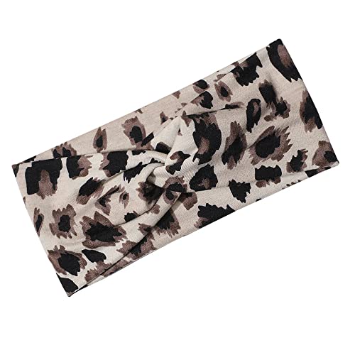 Vintage Damen Elastisches Stirnband Baumwolle Stretch Bandana Mädchen Haarschmuck Kopfbedeckung Anti-Schweißband Stirnband Breites Bandana,01,Einheitsgröße von JAZIEL