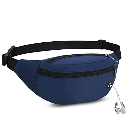 Bauchtasche Hüfttasche Gürteltasche Sports Stylish Wasserdicht Nylon Unisex Klein Hip Bum Bag Waist Fanny Pack für Hundetraining Reise Wandern Outdoor Damen und Herren (Blau) von JAZUX