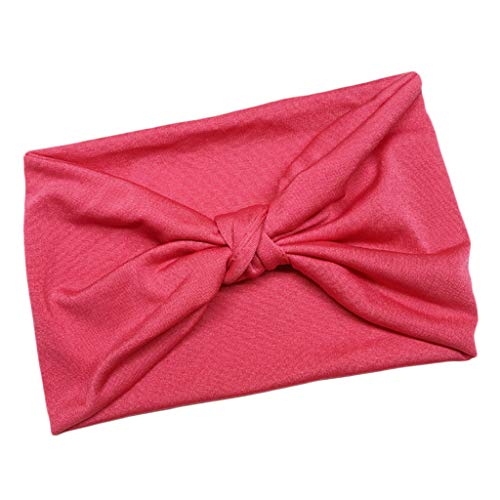 JAZZY PEARLS Damen Breites Kopfband Wrap Elastisches Stirnband für Sport, Laufen, Yoga, Rosenrot JAZZY PEARLS Damen Breites Kopfband Wrap Elastisches Stirnband für Sport, Laufen, Yoga, Rosenrot von JAZZY PEARLS