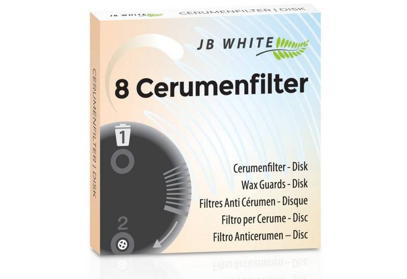 JB White Cerumenfilter 40x Cerumenfilter Cerushield Disk Phonak Audeo Marvel, (5 Disk = 40 Filter) Hörgeräte Filter Wax Guards Zubehör von JB White