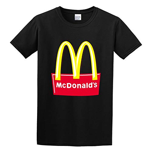 Men's Designed McDonalds Cotton T Shirt T-Shirts Black L von JBBKZ disc