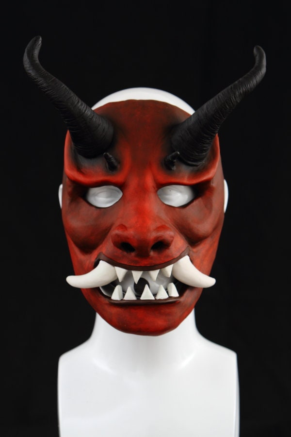 Samurai-Maske Maske Menpo Oni Hannya Dämon Samurai Ref. 09 Samurai-Maske Maske Menpo Oni Hannya Dämon Samurai Ref. 09 von JBCREATIONArt