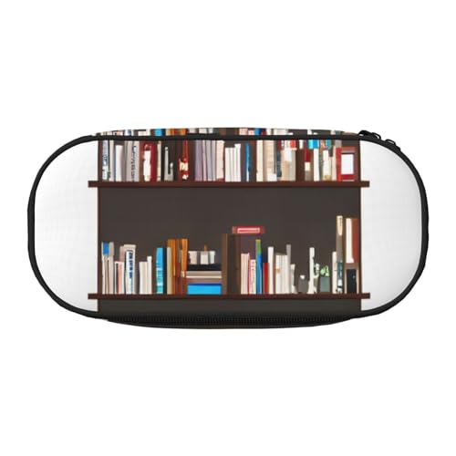 JBJGKHLP Bibliotheks-Bücherregal-Druck, praktisches Federmäppchen, praktische Stift-Aufbewahrungstaschen, Schule, Büro, Essentials, lebend, Schwarz , Einheitsgröße, Taschen-Organizer JBJGKHLP Bibliotheks-Bücherregal-Druck, praktisches Federmäppchen, praktische Stift-Aufbewahrungstaschen, Schule, Büro, Essentials, lebend, Schwarz , Einheitsgröße, Taschen-Organizer von JBJGKHLP
