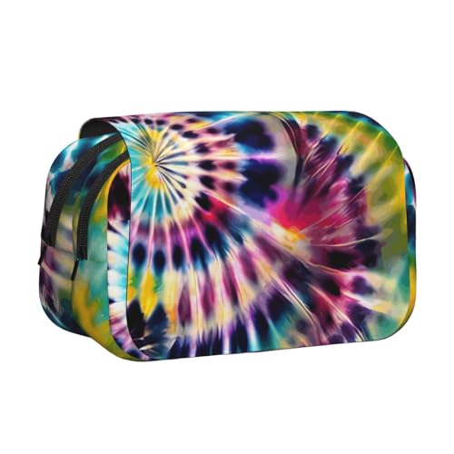 JBJGKHLP Exotic Tribe Federmäppchen, Batik-Stil, vielseitiges Federmäppchen, große Kapazität, Aufbewahrung, Make-up, Kulturbeutel, Reisen, Büro von JBJGKHLP