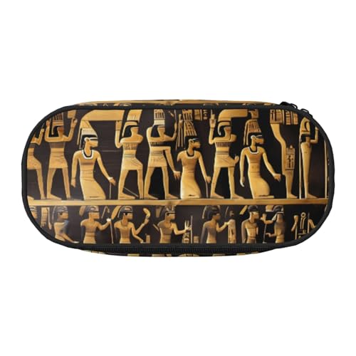 JBJGKHLP Federmäppchen mit Ägypten-Hieroglyphen-Druck, praktische Stifte-Aufbewahrungstaschen, Schule, Büro, Essentials, lebendig, Schwarz , Einheitsgröße, Taschen-Organizer JBJGKHLP Federmäppchen mit Ägypten-Hieroglyphen-Druck, praktische Stifte-Aufbewahrungstaschen, Schule, Büro, Essentials, lebendig, Schwarz , Einheitsgröße, Taschen-Organizer von JBJGKHLP