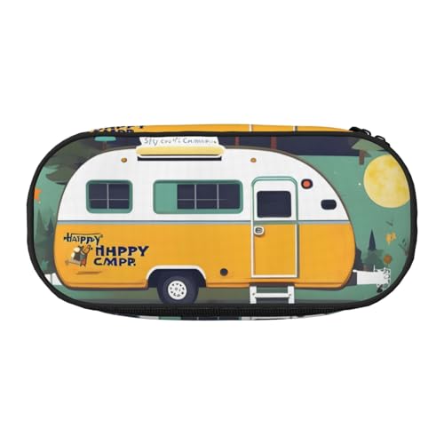 JBJGKHLP Federmäppchen mit Aufdruck "Happy Bus Camper", praktische Stift-Aufbewahrungstaschen, Schule, Büro, Essentials, lebendig, Schwarz , Einheitsgröße, Taschen-Organizer JBJGKHLP Federmäppchen mit Aufdruck "Happy Bus Camper", praktische Stift-Aufbewahrungstaschen, Schule, Büro, Essentials, lebendig, Schwarz , Einheitsgröße, Taschen-Organizer von JBJGKHLP