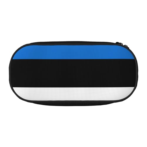 JBJGKHLP Federmäppchen mit Estland-Flagge bedruckt, praktische Stift-Aufbewahrungstaschen, Schule, Büro, Essentials, lebendig, Schwarz , Einheitsgröße, Taschen-Organizer JBJGKHLP Federmäppchen mit Estland-Flagge bedruckt, praktische Stift-Aufbewahrungstaschen, Schule, Büro, Essentials, lebendig, Schwarz , Einheitsgröße, Taschen-Organizer von JBJGKHLP