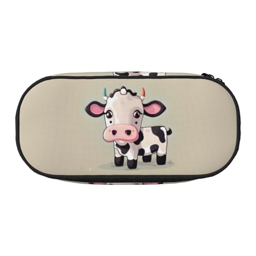 JBJGKHLP Federmäppchen mit niedlichem weißen Kuh-Aufdruck, praktische Stift-Aufbewahrungstasche, Schule, Büro, Essentials, lebendig, Schwarz , Einheitsgröße, Taschen-Organizer JBJGKHLP Federmäppchen mit niedlichem weißen Kuh-Aufdruck, praktische Stift-Aufbewahrungstasche, Schule, Büro, Essentials, lebendig, Schwarz , Einheitsgröße, Taschen-Organizer von JBJGKHLP