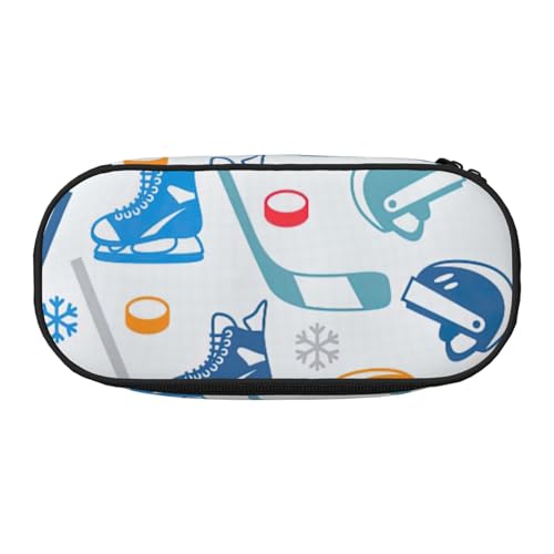 JBJGKHLP Hockey-Elemente, kreativer gemusterter Druck, praktisches Federmäppchen, praktische Stiftaufbewahrungstaschen, Schule, Büro, Essentials, lebendig, Schwarz , Einheitsgröße, Taschen-Organizer JBJGKHLP Hockey-Elemente, kreativer gemusterter Druck, praktisches Federmäppchen, praktische Stiftaufbewahrungstaschen, Schule, Büro, Essentials, lebendig, Schwarz , Einheitsgröße, Taschen-Organizer von JBJGKHLP