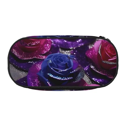 JBJGKHLP Praktisches Federmäppchen mit Glitzer-Pailletten-Rosen-Aufdruck, praktische Stift-Aufbewahrungstasche, Schule, Büro, Essentials, lebendig, Schwarz , Einheitsgröße, Taschen-Organizer JBJGKHLP Praktisches Federmäppchen mit Glitzer-Pailletten-Rosen-Aufdruck, praktische Stift-Aufbewahrungstasche, Schule, Büro, Essentials, lebendig, Schwarz , Einheitsgröße, Taschen-Organizer von JBJGKHLP