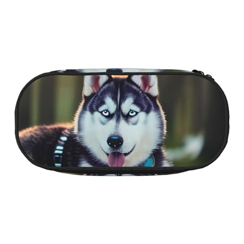 JBJGKHLP Praktisches Federmäppchen mit Husky-Hunde-Aufdruck, praktische Stift-Aufbewahrungstaschen, Schule, Büro, Essentials, lebendig, Schwarz , Einheitsgröße, Taschen-Organizer JBJGKHLP Praktisches Federmäppchen mit Husky-Hunde-Aufdruck, praktische Stift-Aufbewahrungstaschen, Schule, Büro, Essentials, lebendig, Schwarz , Einheitsgröße, Taschen-Organizer von JBJGKHLP