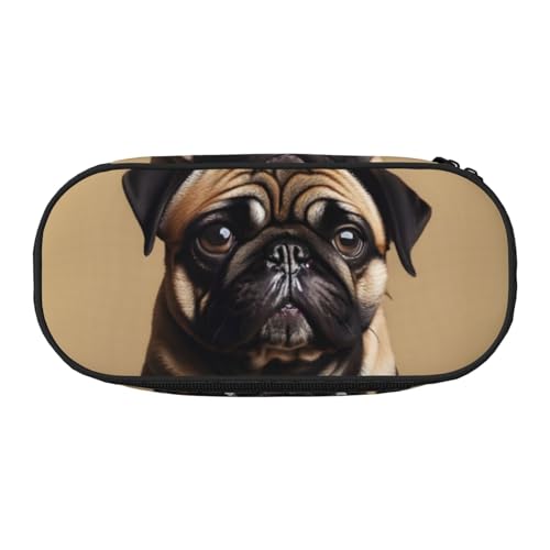 JBJGKHLP Praktisches Federmäppchen mit Mops-Aufdruck, praktische Stift-Aufbewahrungstaschen, Schule, Büro, Essentials, lebendig, Schwarz , Einheitsgröße, Taschen-Organizer JBJGKHLP Praktisches Federmäppchen mit Mops-Aufdruck, praktische Stift-Aufbewahrungstaschen, Schule, Büro, Essentials, lebendig, Schwarz , Einheitsgröße, Taschen-Organizer von JBJGKHLP
