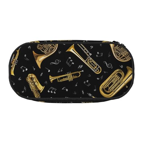 JBJGKHLP Praktisches Federmäppchen mit Musikinstrumenten-Druck, praktische Stift-Aufbewahrungstaschen, Schule, Büro, Essentials, lebendig, Schwarz , Einheitsgröße, Taschen-Organizer JBJGKHLP Praktisches Federmäppchen mit Musikinstrumenten-Druck, praktische Stift-Aufbewahrungstaschen, Schule, Büro, Essentials, lebendig, Schwarz , Einheitsgröße, Taschen-Organizer von JBJGKHLP