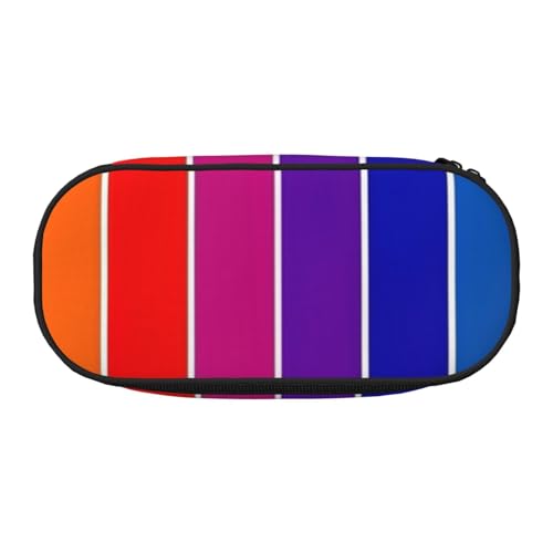 JBJGKHLP Praktisches Federmäppchen mit Regenbogen-Streifen-Druck, praktische Stift-Aufbewahrungstaschen, Schule, Büro, Essentials, lebendig, Schwarz , Einheitsgröße, Taschen-Organizer JBJGKHLP Praktisches Federmäppchen mit Regenbogen-Streifen-Druck, praktische Stift-Aufbewahrungstaschen, Schule, Büro, Essentials, lebendig, Schwarz , Einheitsgröße, Taschen-Organizer von JBJGKHLP