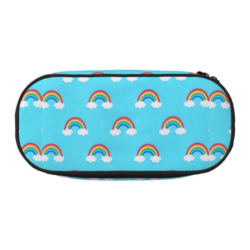 JBJGKHLP Praktisches Federmäppchen mit Regenbogen-Wolken-Regentropfen-Aufdruck, praktische Stift-Aufbewahrungstaschen, Schule, Büro, Essentials, lebendig, Schwarz , Einheitsgröße, Taschen-Organizer JBJGKHLP Praktisches Federmäppchen mit Regenbogen-Wolken-Regentropfen-Aufdruck, praktische Stift-Aufbewahrungstaschen, Schule, Büro, Essentials, lebendig, Schwarz , Einheitsgröße, Taschen-Organizer von JBJGKHLP