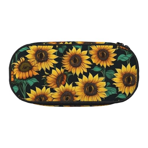 JBJGKHLP Praktisches Federmäppchen mit Sonnenblumen-Aufdruck, praktische Stift-Aufbewahrungstaschen, Schule, Büro, Essentials, lebendig, Schwarz , Einheitsgröße, Taschen-Organizer JBJGKHLP Praktisches Federmäppchen mit Sonnenblumen-Aufdruck, praktische Stift-Aufbewahrungstaschen, Schule, Büro, Essentials, lebendig, Schwarz , Einheitsgröße, Taschen-Organizer von JBJGKHLP