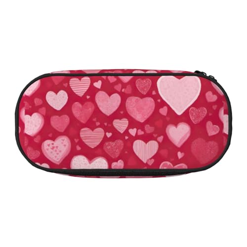 JBJGKHLP Praktisches Federmäppchen mit Valentinstag-Aufdruck, praktische Stift-Aufbewahrungstaschen, Schule, Büro, Essentials, lebendig, Schwarz , Einheitsgröße, Taschen-Organizer JBJGKHLP Praktisches Federmäppchen mit Valentinstag-Aufdruck, praktische Stift-Aufbewahrungstaschen, Schule, Büro, Essentials, lebendig, Schwarz , Einheitsgröße, Taschen-Organizer von JBJGKHLP