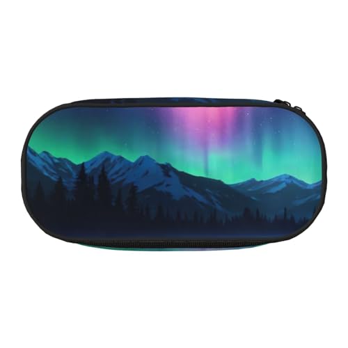 JBJGKHLP Praktisches Federmäppchen mit dunklem Nordlichter-Aufdruck, praktische Stift-Aufbewahrungstaschen, Schule, Büro, Essentials, lebendig, Schwarz , Einheitsgröße, Taschen-Organizer JBJGKHLP Praktisches Federmäppchen mit dunklem Nordlichter-Aufdruck, praktische Stift-Aufbewahrungstaschen, Schule, Büro, Essentials, lebendig, Schwarz , Einheitsgröße, Taschen-Organizer von JBJGKHLP
