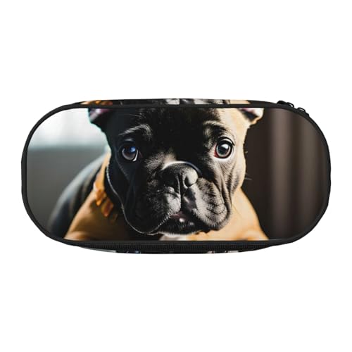 JBJGKHLP Praktisches Federmäppchen mit französischer Bulldogge, praktische Stiftaufbewahrungstaschen, Schule, Büro, Essentials, lebendig, Schwarz , Einheitsgröße, Taschen-Organizer JBJGKHLP Praktisches Federmäppchen mit französischer Bulldogge, praktische Stiftaufbewahrungstaschen, Schule, Büro, Essentials, lebendig, Schwarz , Einheitsgröße, Taschen-Organizer von JBJGKHLP