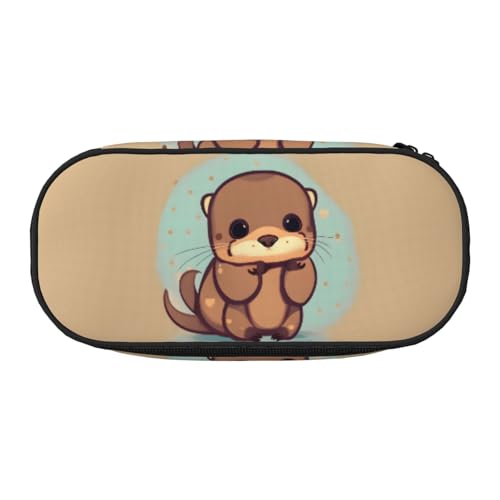 JBJGKHLP Praktisches Federmäppchen mit niedlichem Otter-Druck, praktische Stift-Aufbewahrungstaschen, Schule, Büro, Essentials, lebendig, Schwarz , Einheitsgröße, Taschen-Organizer JBJGKHLP Praktisches Federmäppchen mit niedlichem Otter-Druck, praktische Stift-Aufbewahrungstaschen, Schule, Büro, Essentials, lebendig, Schwarz , Einheitsgröße, Taschen-Organizer von JBJGKHLP