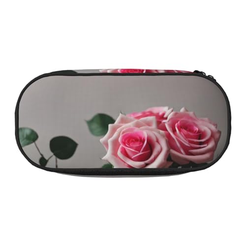 JBJGKHLP Praktisches Federmäppchen mit rosa Rosen-Aufdruck, praktische Stiftaufbewahrungstaschen, Schule, Büro, Essentials, lebendig, Schwarz , Einheitsgröße, Taschen-Organizer JBJGKHLP Praktisches Federmäppchen mit rosa Rosen-Aufdruck, praktische Stiftaufbewahrungstaschen, Schule, Büro, Essentials, lebendig, Schwarz , Einheitsgröße, Taschen-Organizer von JBJGKHLP