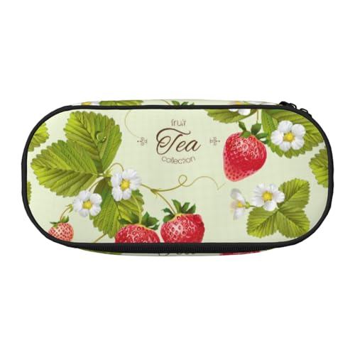 JBJGKHLP Praktisches Federmäppchen mit schönem Erdbeerdruck, praktische Stift-Aufbewahrungstasche, Schule, Büro, Essentials, lebendig, Schwarz , Einheitsgröße, Taschen-Organizer JBJGKHLP Praktisches Federmäppchen mit schönem Erdbeerdruck, praktische Stift-Aufbewahrungstasche, Schule, Büro, Essentials, lebendig, Schwarz , Einheitsgröße, Taschen-Organizer von JBJGKHLP