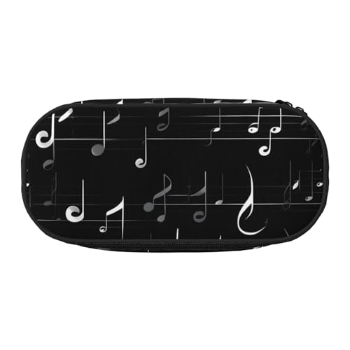 JBJGKHLP Schwarzes Federmäppchen mit Musiknoten-Aufdruck, praktische Stifte-Aufbewahrungstasche, Schule, Büro, Essentials, lebendig, Schwarz , Einheitsgröße, Taschen-Organizer JBJGKHLP Schwarzes Federmäppchen mit Musiknoten-Aufdruck, praktische Stifte-Aufbewahrungstasche, Schule, Büro, Essentials, lebendig, Schwarz , Einheitsgröße, Taschen-Organizer von JBJGKHLP