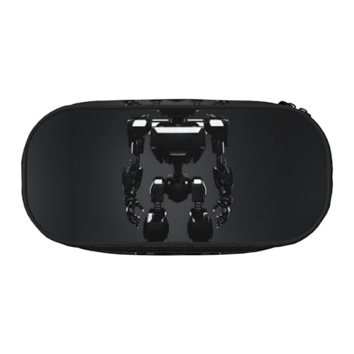 JBJGKHLP Schwarzes Federmäppchen mit Roboter-Druck, praktische Stift-Aufbewahrungstaschen, Schule, Büro, Essentials, lebendig, Schwarz , Einheitsgröße, Taschen-Organizer JBJGKHLP Schwarzes Federmäppchen mit Roboter-Druck, praktische Stift-Aufbewahrungstaschen, Schule, Büro, Essentials, lebendig, Schwarz , Einheitsgröße, Taschen-Organizer von JBJGKHLP