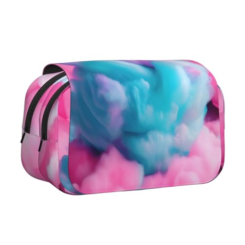 JBJGKHLP Vielseitiges Federmäppchen, Baumwolle, mit Süßigkeiten-Aufdruck, großes Fassungsvermögen, Aufbewahrung, Make-up, Kulturbeutel, Reisen, Büro von JBJGKHLP