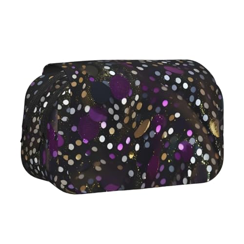 JBJGKHLP Vielseitiges Federmäppchen mit Glitzer-Pailletten, große Kapazität, Aufbewahrung, Make-up, Kulturbeutel, Reisen, Büro von JBJGKHLP