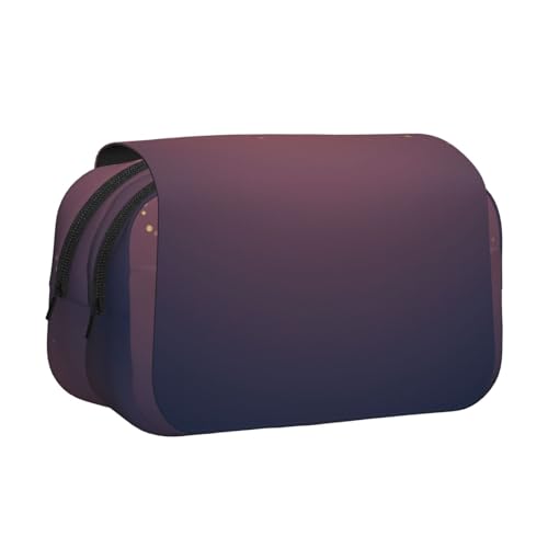 JBJGKHLP Vielseitiges Federmäppchen mit Himmel und Sternen, marineblau, große Kapazität, Aufbewahrung, Make-up, Kulturbeutel, Reisen, Büro von JBJGKHLP