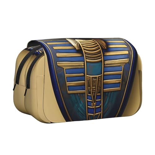 JBJGKHLP Vielseitiges Federmäppchen mit ägyptischen Skarabäen, großes Fassungsvermögen, Aufbewahrung, Make-up, Kulturbeutel, Reisen, Büro von JBJGKHLP