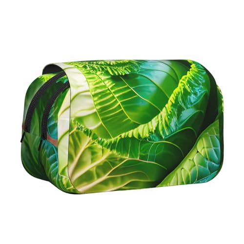 JBJGKHLP Vielseitiges Federmäppchen mit hellem Kohldruck, große Kapazität, Aufbewahrung, Make-up, Kulturbeutel, Reisen, Büro von JBJGKHLP